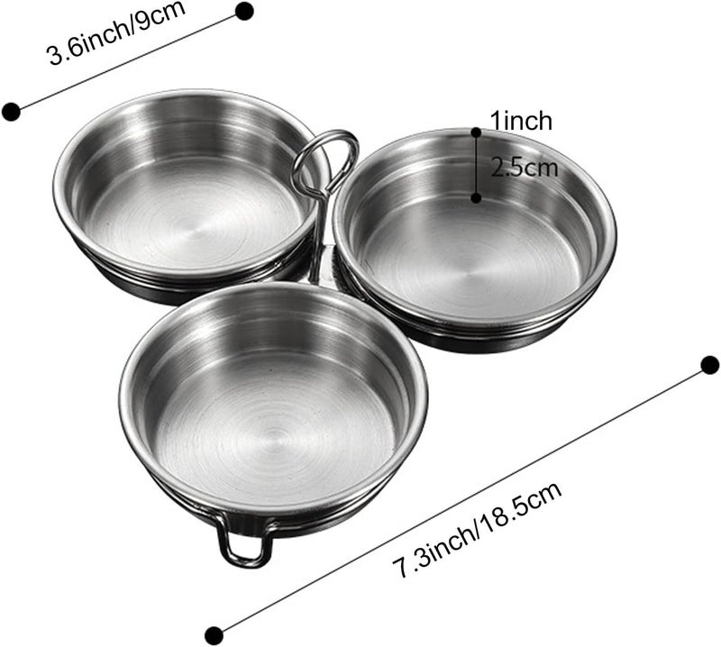 Kosmosta Stainless Steel Egg Poacher, Perfect Poached Egg Maker, Round Egg Cooker Rings For Breakfast Cooking Tool 3 Poached Egg Cups - Image 3